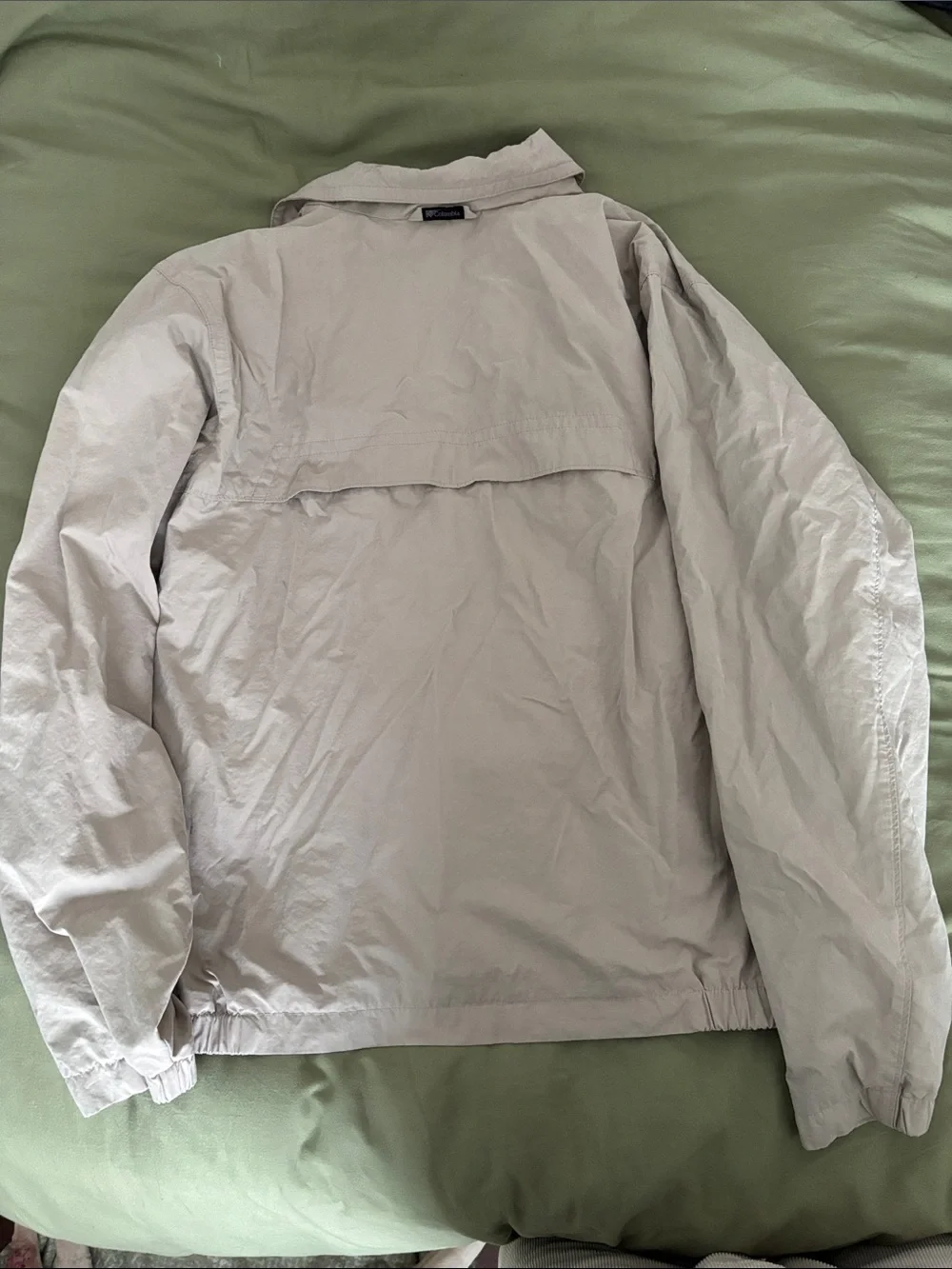 Columbia Men's Light Tan Zip-Up Shirt Jacket